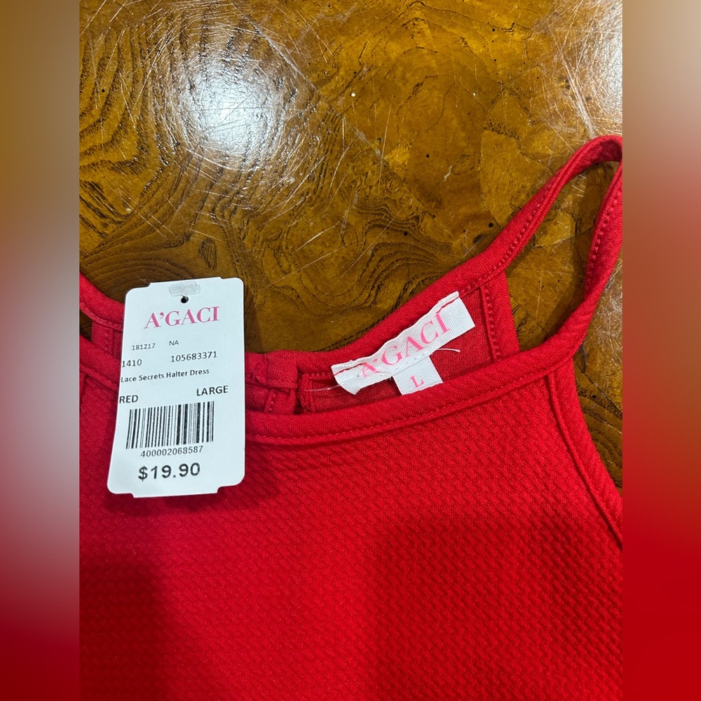 Red Halter Dress - Picture 4 of 4